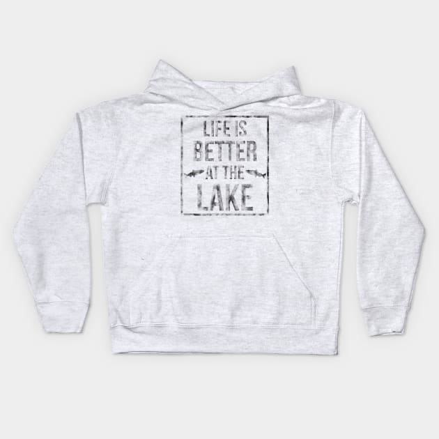 Life is Better at the Lake T-Shirt Kids Hoodie by lucidghost